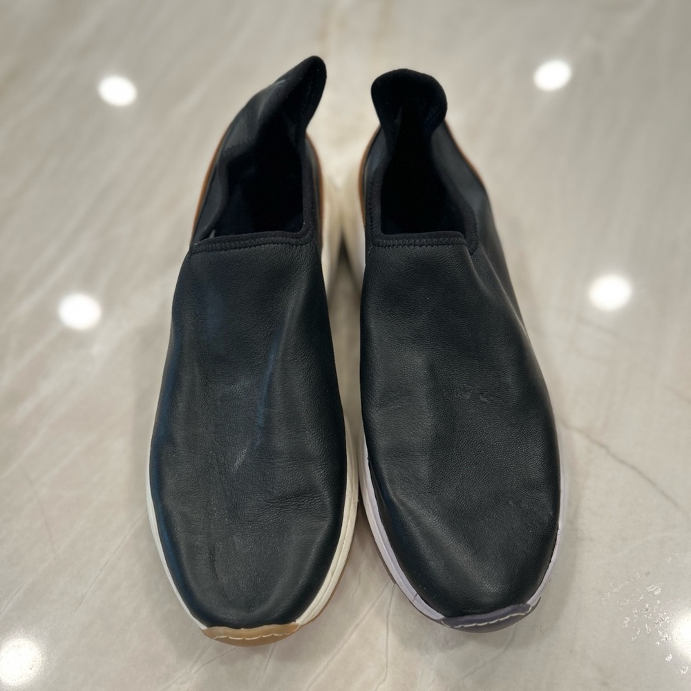 Black Slip-On Men's Shoes